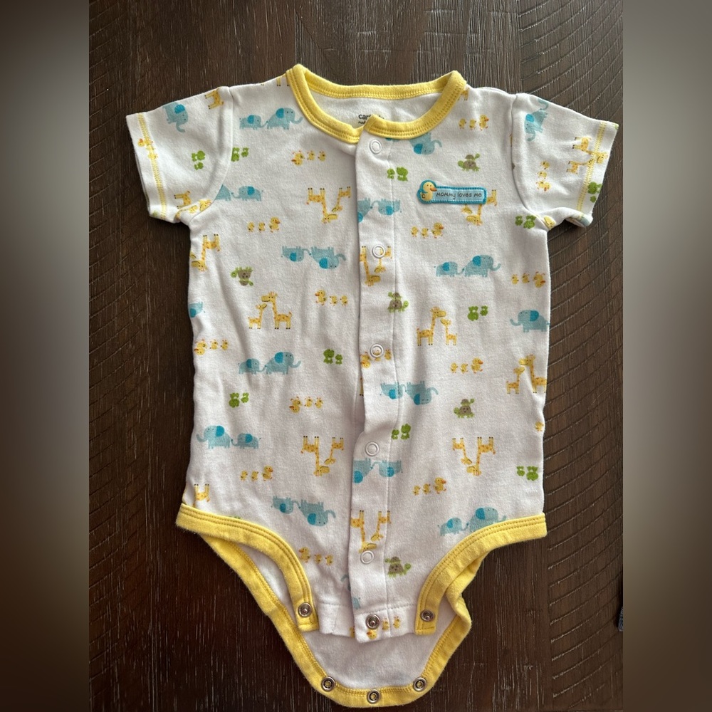 Carters animals onesie 12 months